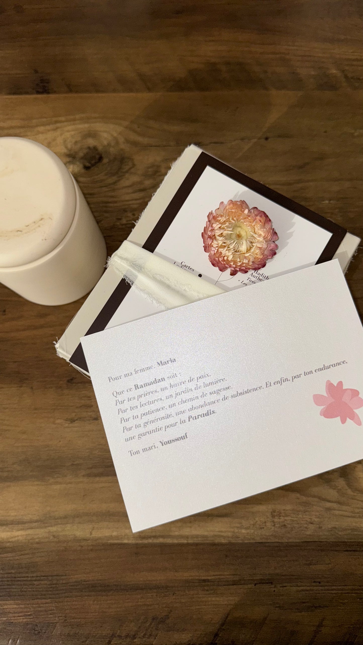 Carte personnalisée flowers